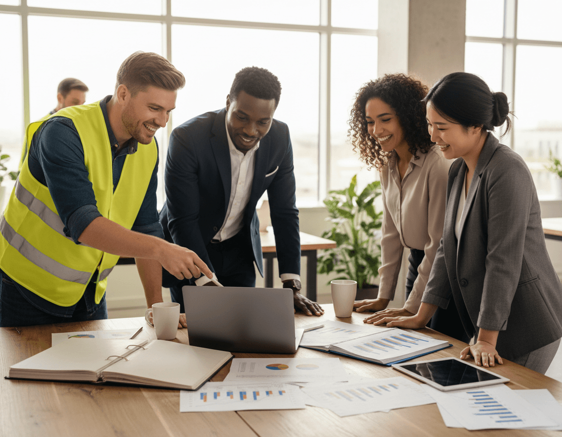 Đội ngũ Ecom Express cùng lên kế hoạch vận chuyển bên bàn làm việc